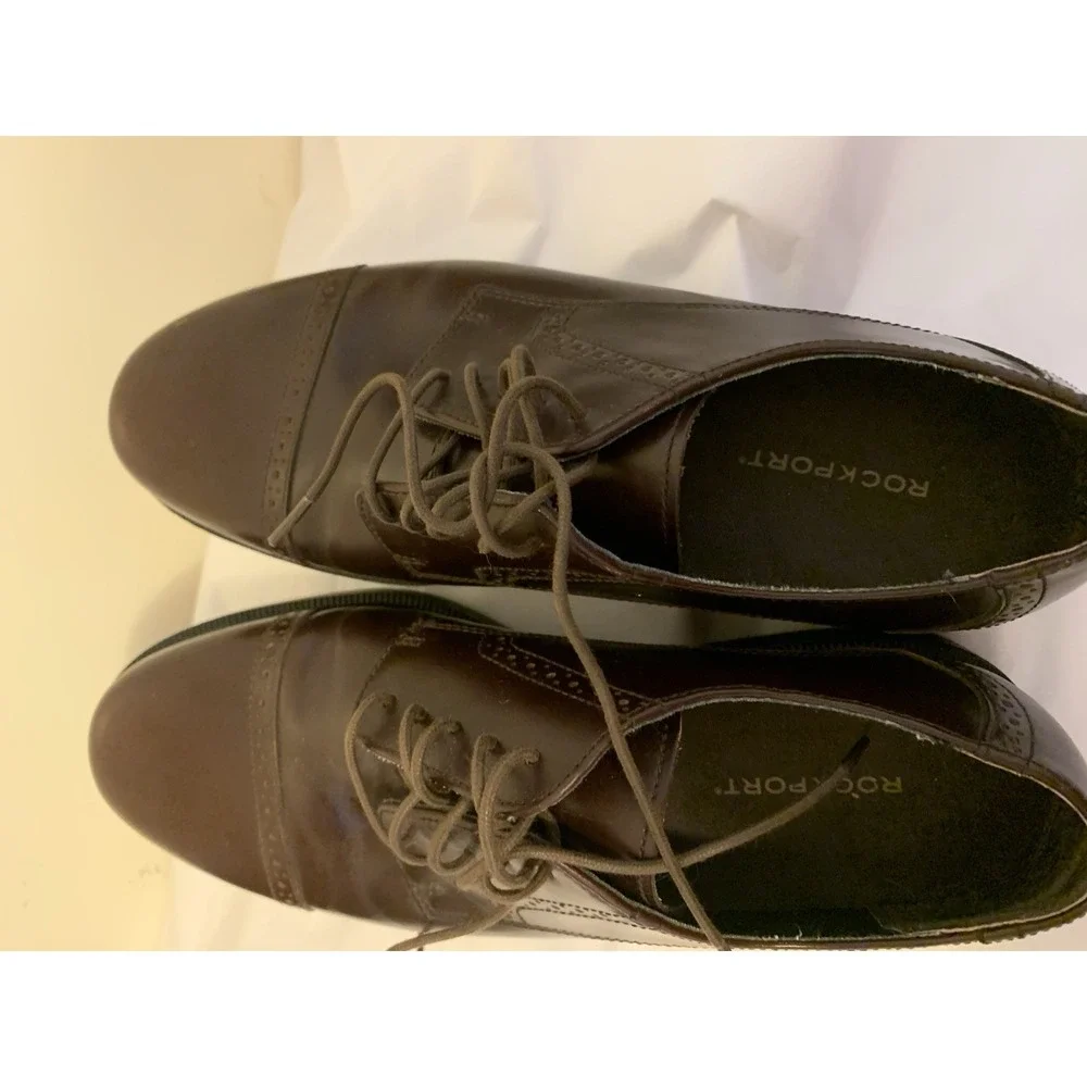 Rockport‎ Mens Leather Laceup Oxford Shoe Sz9